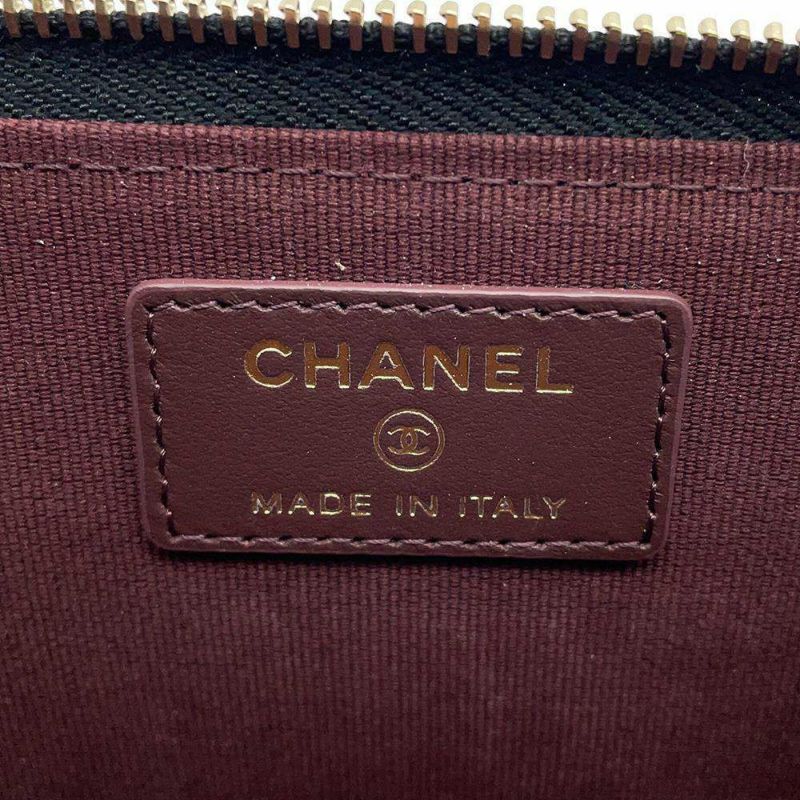 シャネル コインケース マトラッセ ココマーク キャビアスキン AP3179 CHANEL フラグメント カードケース 黒