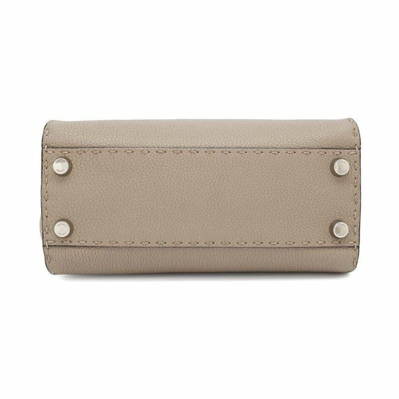 フェンディ ハンドバッグ ミニ ピーカブー セレリア レザー パイソン 8BN244 FENDI バッグ 2WAYショルダーバッグ