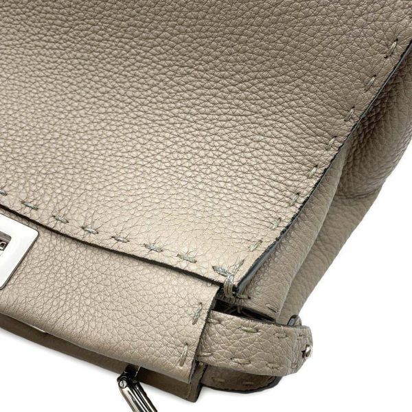 フェンディ ハンドバッグ ミニ ピーカブー セレリア レザー パイソン 8BN244 FENDI バッグ 2WAYショルダーバッグ