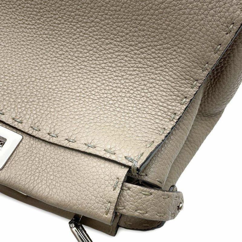 フェンディ ハンドバッグ ミニ ピーカブー セレリア レザー パイソン 8BN244 FENDI バッグ 2WAYショルダーバッグ