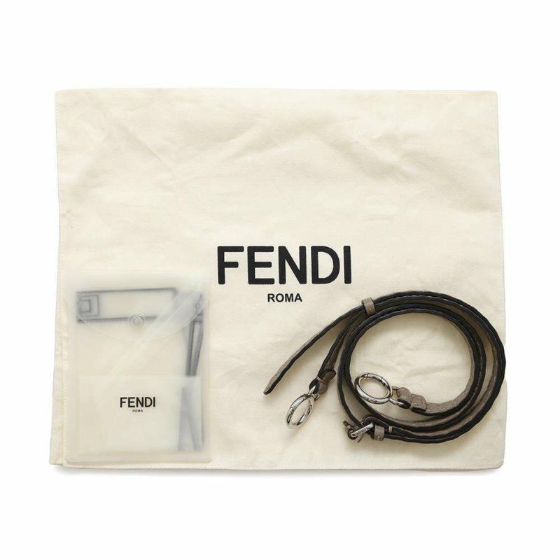 フェンディ ハンドバッグ ミニ ピーカブー セレリア レザー パイソン 8BN244 FENDI バッグ 2WAYショルダーバッグ