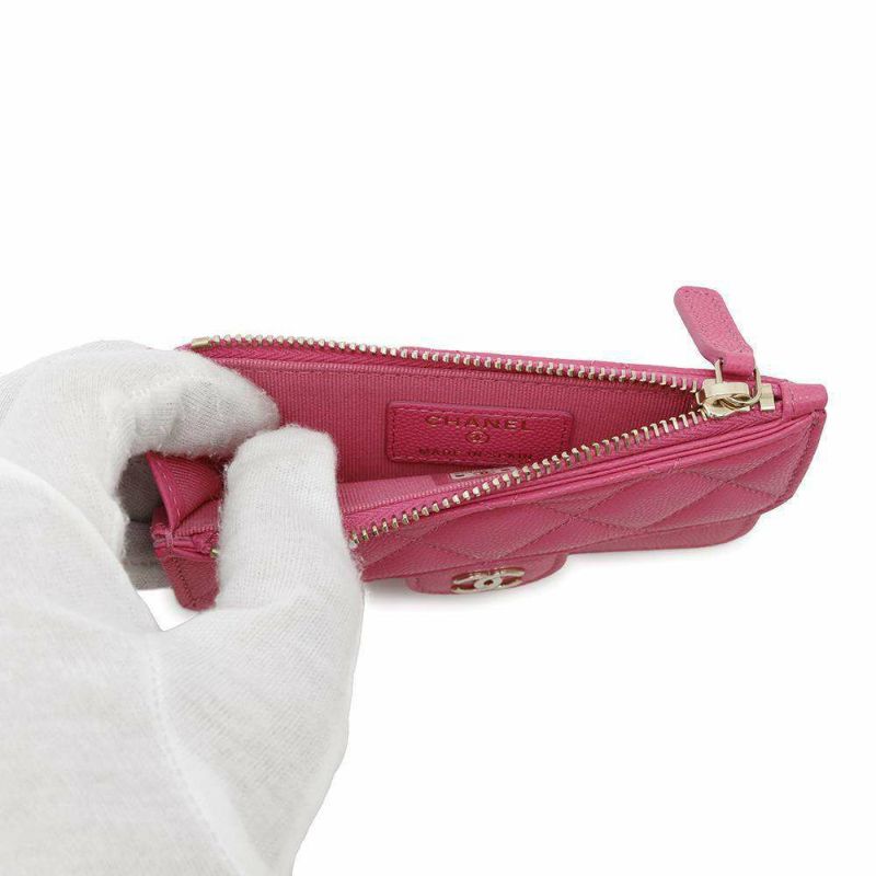 シャネル カードケース マトラッセ ココマーク キャビアスキン AP0767 CHANEL 財布 コインケース フラグメントケース