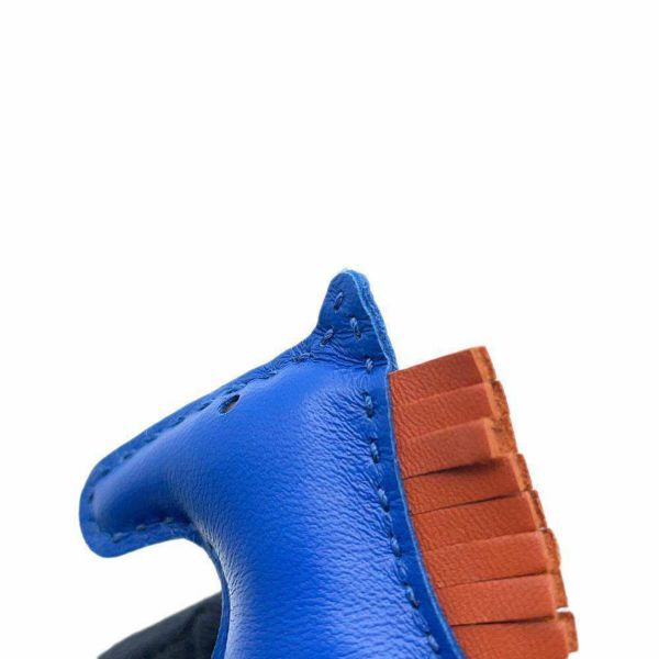 エルメス バッグチャーム ロデオPM ブルーフランス/カーネリアン/ルージュセリエ ラムスキン U刻印