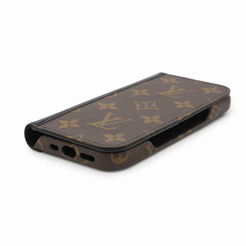ルイヴィトン iPhoneケース モノグラム IPHONE 16 PRO・フォリオ M12539 LOUIS VUITTON ブラック 黒