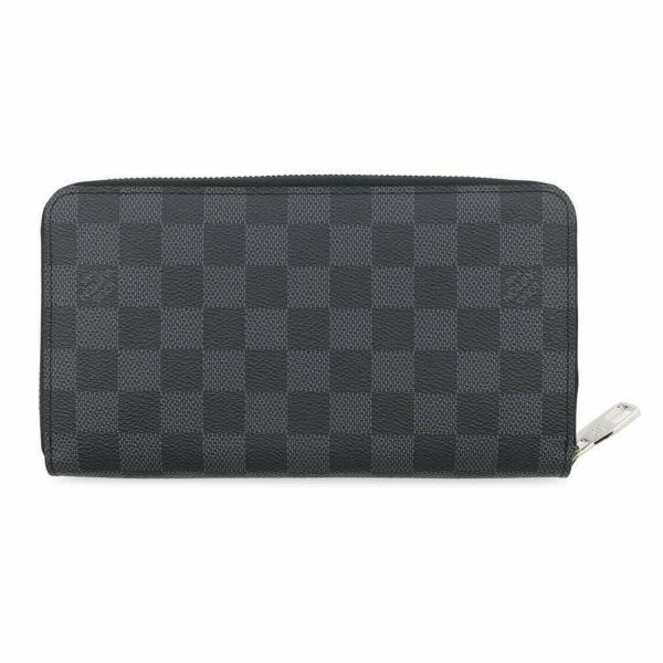 ルイヴィトン 長財布 ダミエ・グラフィット ジッピー・オーガナイザー N63077 LOUIS VUITTON 黒 ブラック