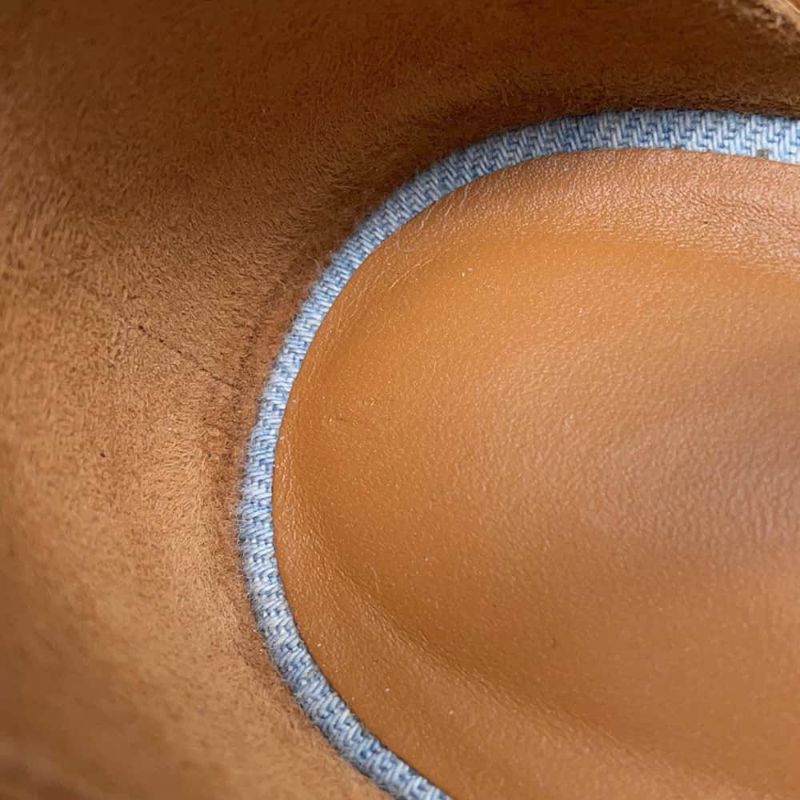 エルメス サンダル サントリーニ デニム レディースサイズ38 HERMES 靴