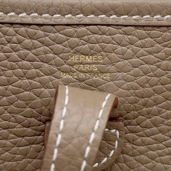 エルメス エブリンTPM アマゾン エトゥープ/ブルーインディゴ/ゴールド金具 トリヨンクレマンス K刻印