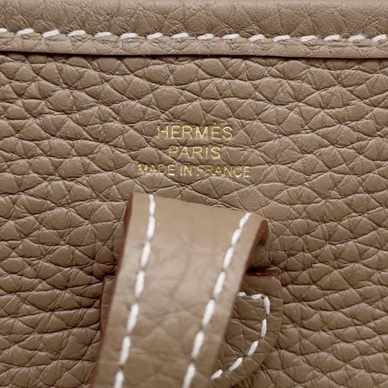 エルメス エブリンTPM アマゾン エトゥープ/ブルーインディゴ/ゴールド金具 トリヨンクレマンス K刻印