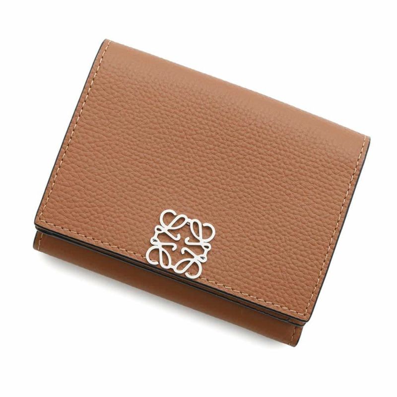 ロエベ 三つ折り財布 アナグラム トライフォールド グレインカーフレザー C821TR2X02 LOEWE 財布