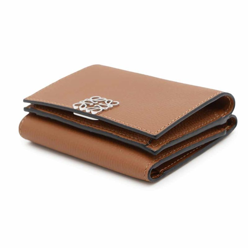 ロエベ 三つ折り財布 アナグラム トライフォールド グレインカーフレザー C821TR2X02 LOEWE 財布