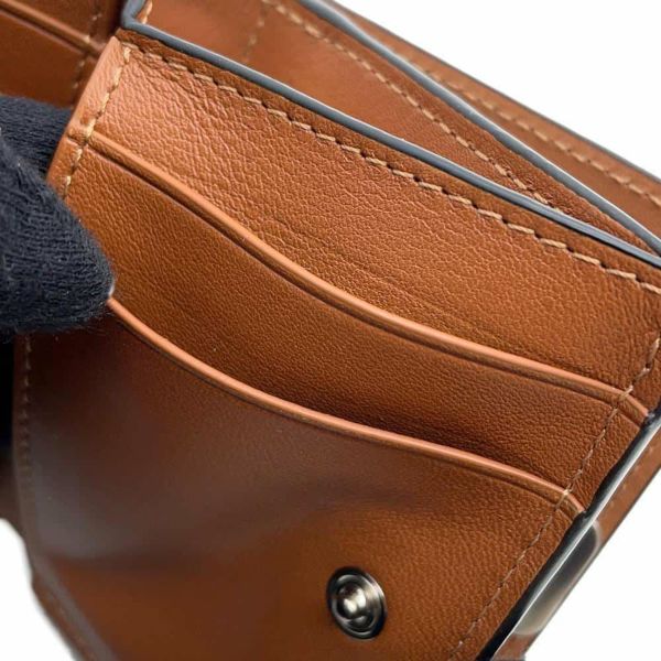 ロエベ 三つ折り財布 アナグラム トライフォールド グレインカーフレザー C821TR2X02 LOEWE 財布