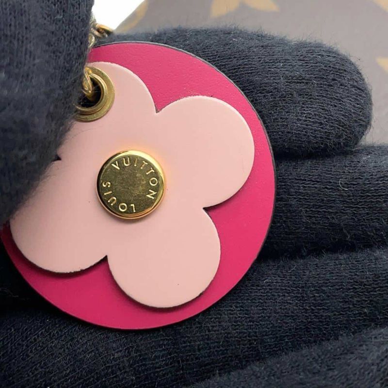 ルイヴィトン 長財布 モノグラム ポルトフォイユ・クレマンス M64201 LOUIS VUITTON ヴィトン 財布 フラワーチャーム付き