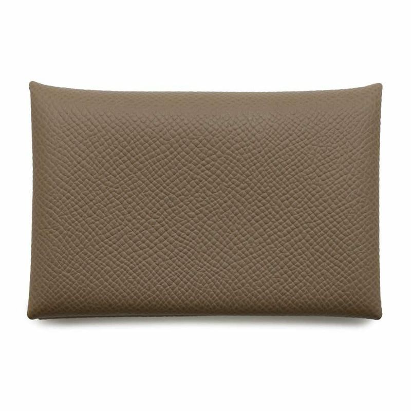 エルメス カードケース カルヴィ エトゥープ エプソン B刻印 HERMES 名刺入れ