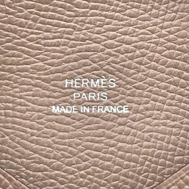 エルメス カードケース カルヴィ エトゥープ エプソン B刻印 HERMES 名刺入れ