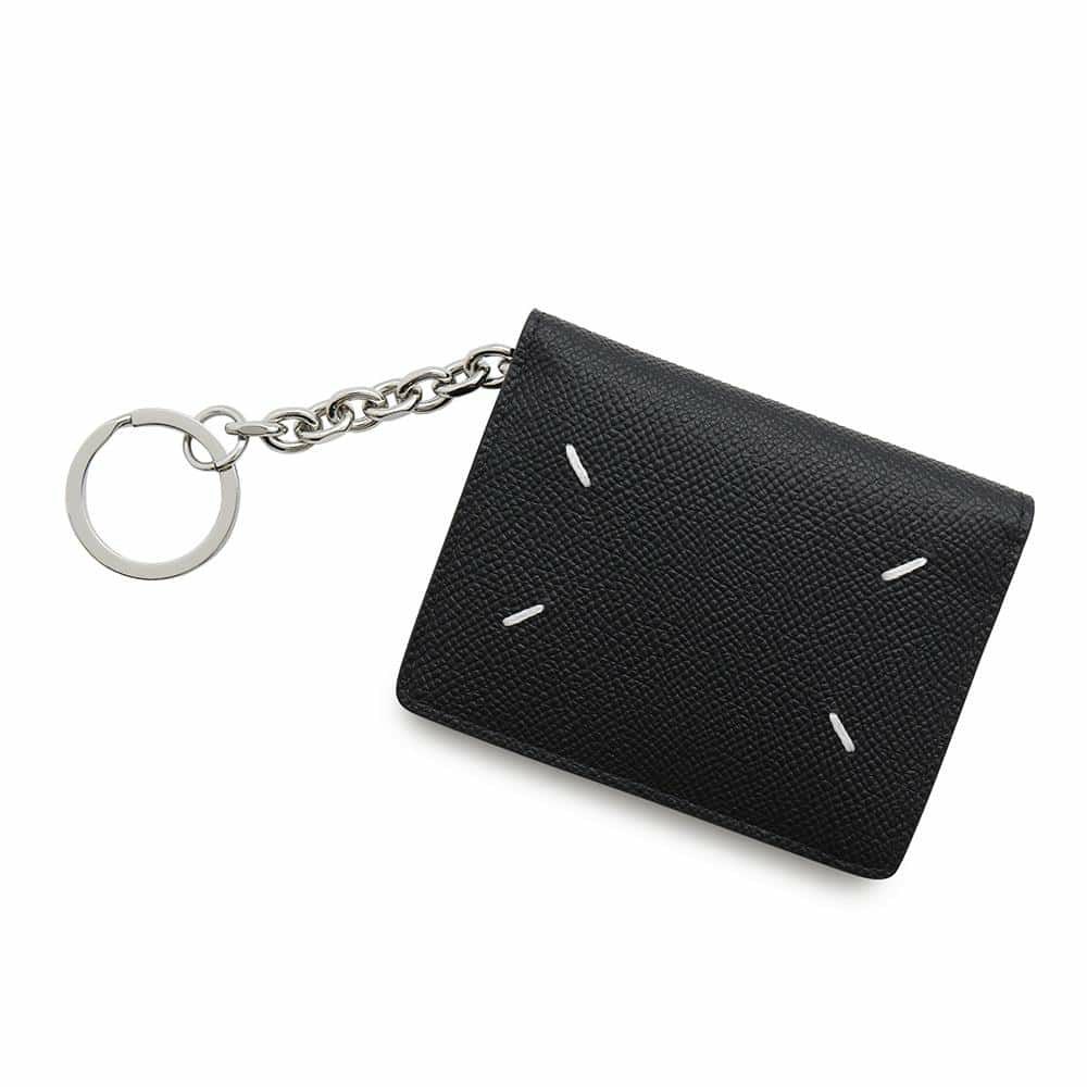 メゾンマルジェラ カードケース キーリング付き レザー SA2UI0003 