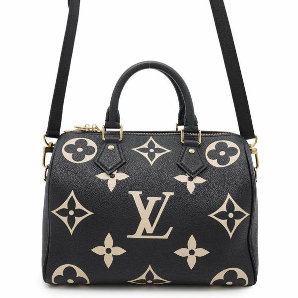 ルイヴィトン ハンドバッグ バイカラーモノグラム・アンプラント スピーディ・バンドリエール25 M58947 2way 黒 ブラック