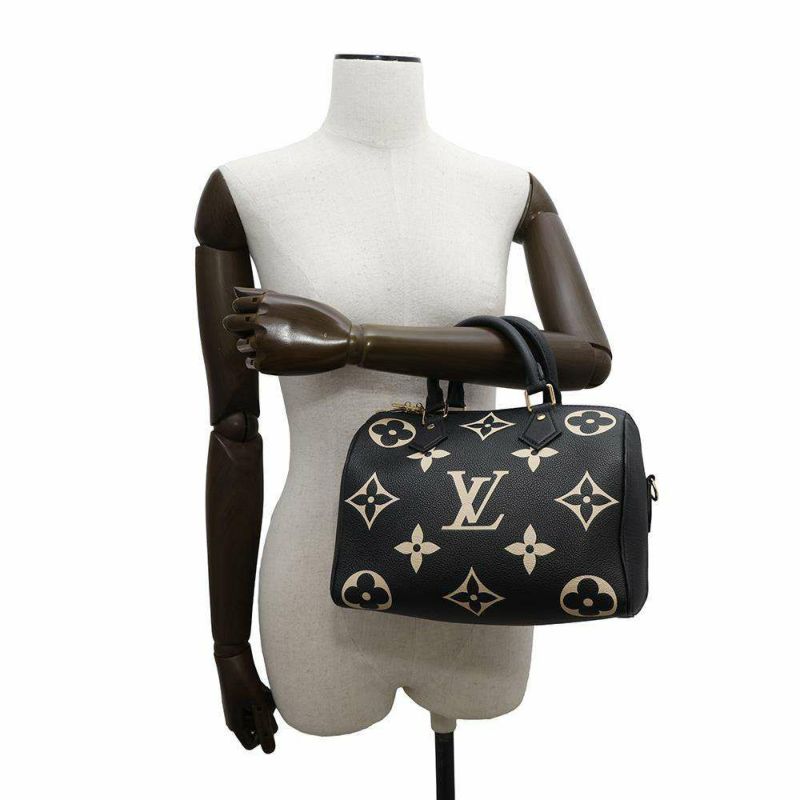 ルイヴィトン ハンドバッグ バイカラーモノグラム・アンプラント スピーディ・バンドリエール25 M58947 2way 黒 ブラック