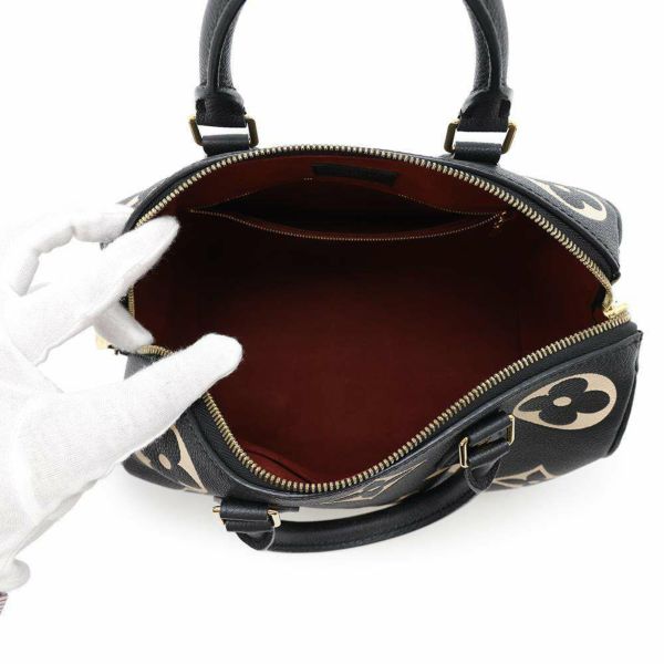 ルイヴィトン ハンドバッグ バイカラーモノグラム・アンプラント スピーディ・バンドリエール25 M58947 2way 黒 ブラック