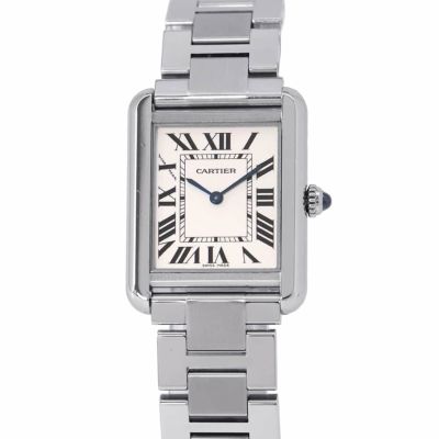 カルティエ タンクソロ SM W5200013 Cartier 腕時計 ウォッチ レディース シルバー文字盤 安心保証