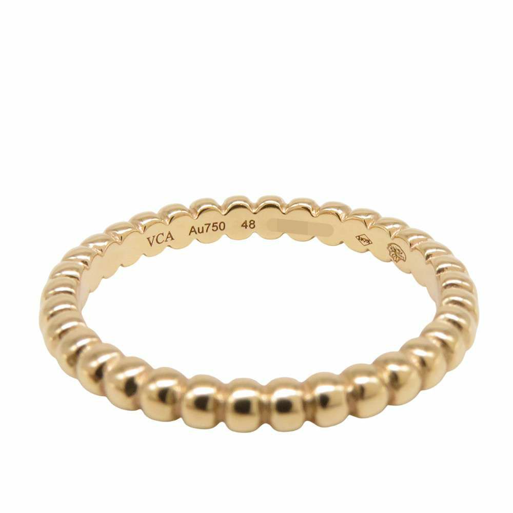 ヴァンクリーフ&アーペル リング ペルレ ゴールドパール スモール K18YGイエローゴールド サイズ48 VCARN95Q00 指輪