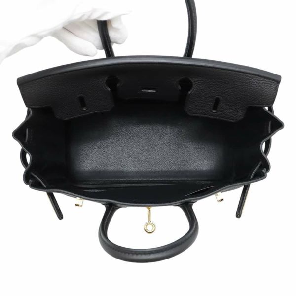 エルメス バーキン25 ブラック/ゴールド金具 トゴ U刻印 HERMES Birkin ハンドバッグ 黒