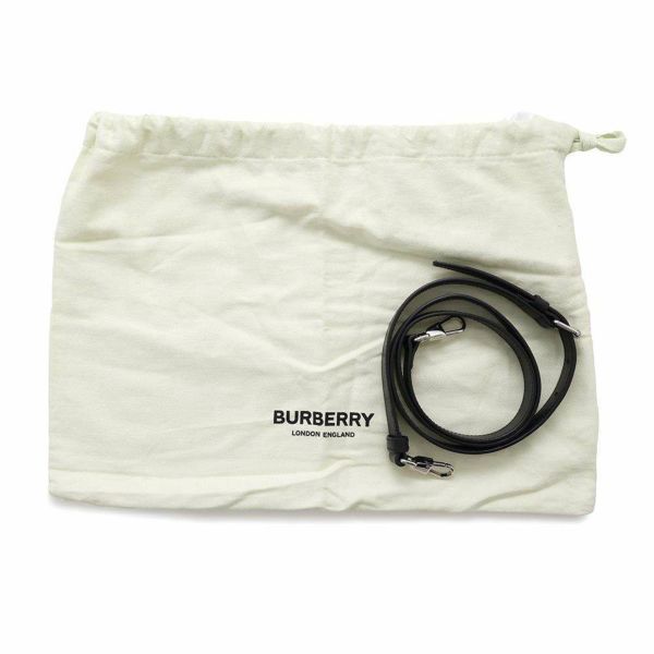 バーバリー トートバッグ チェック ロゴ PVC レザー BURBERRY 2wayショルダー ハンドバッグ 黒