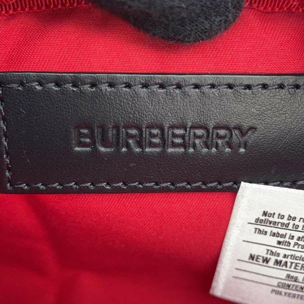 バーバリー ボディバッグ ナイロン BURBERRY バッグ ウエストポーチ 黒