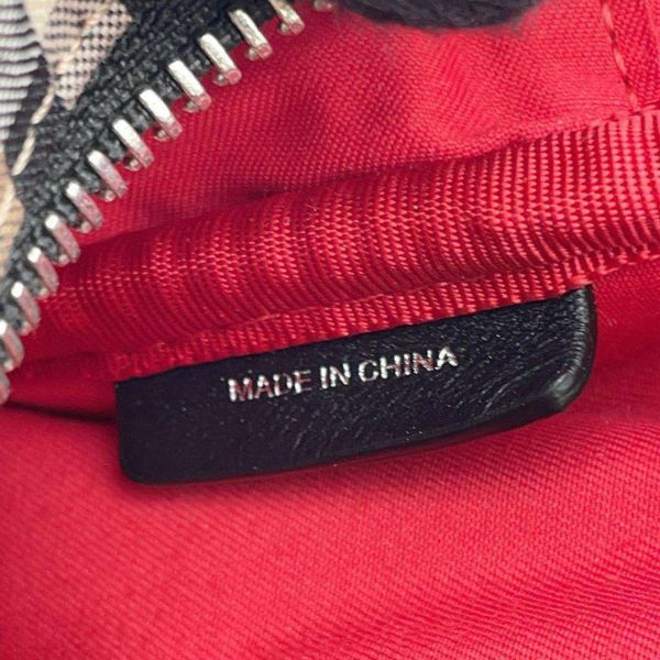 バーバリー ボディバッグ ナイロン BURBERRY バッグ ウエストポーチ 黒