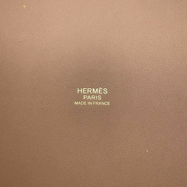 エルメス ハンドバッグ ピコタンロックPM カーゴ エクリュ/エトゥープ/ゴールド金具 トワルゴエラン/スイフト B刻印