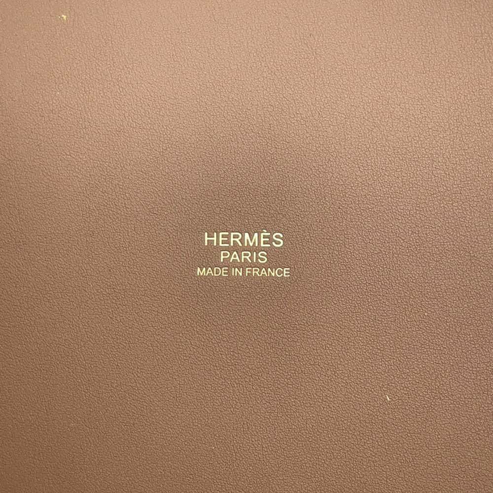 エルメス ハンドバッグ ピコタンロックPM カーゴ エクリュ/エトゥープ/ゴールド金具 トワルゴエラン/スイフト B刻印