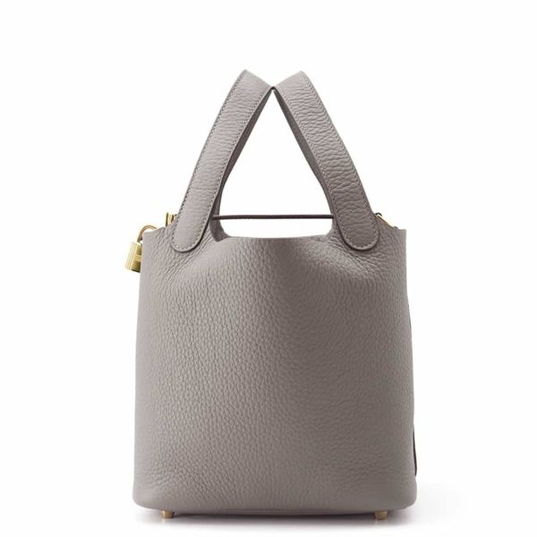 エルメス ハンドバッグ ピコタンロックPM グリメイヤー/ゴールド金具 トリヨンクレマンス W刻印