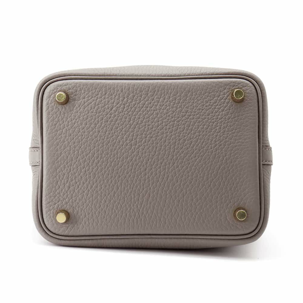 エルメス ハンドバッグ ピコタンロックPM グリメイヤー/ゴールド金具 トリヨンクレマンス W刻印