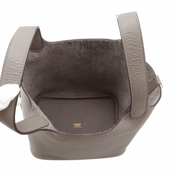 エルメス ハンドバッグ ピコタンロックPM グリメイヤー/ゴールド金具 トリヨンクレマンス W刻印