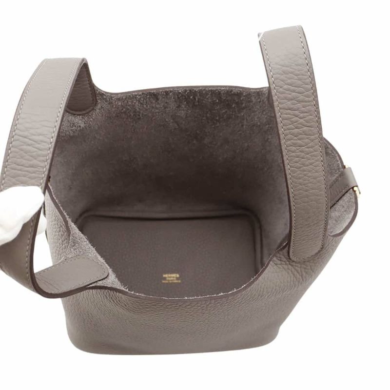 エルメス ハンドバッグ ピコタンロックPM グリメイヤー/ゴールド金具 トリヨンクレマンス W刻印