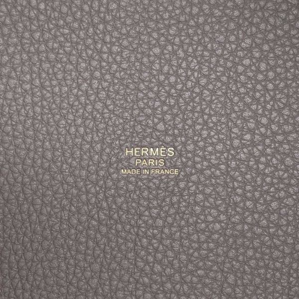 エルメス ハンドバッグ ピコタンロックPM グリメイヤー/ゴールド金具 トリヨンクレマンス W刻印