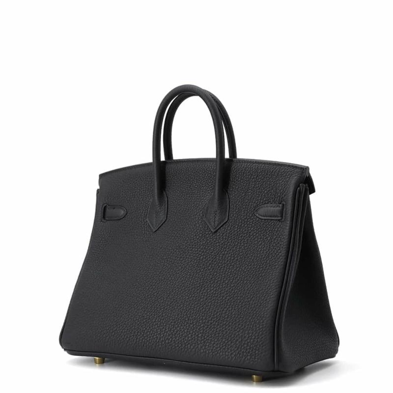 エルメス バーキン25 ブラック/ゴールド金具 トゴ W刻印 HERMES Birkin ハンドバッグ 黒