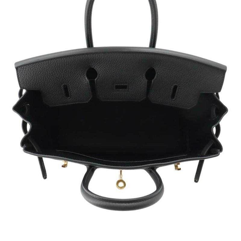 エルメス バーキン25 ブラック/ゴールド金具 トゴ W刻印 HERMES Birkin ハンドバッグ 黒