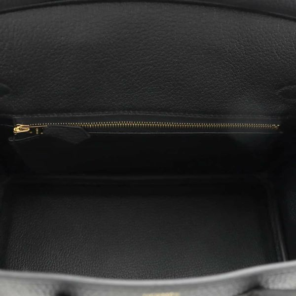 エルメス バーキン25 ブラック/ゴールド金具 トゴ W刻印 HERMES Birkin ハンドバッグ 黒