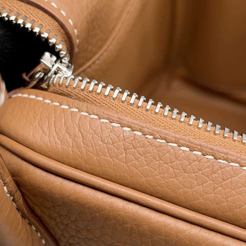 エルメス ハンドバッグ リンディ30 ゴールド/シルバー金具 トリヨンクレマンス W刻印 2wayショルダー