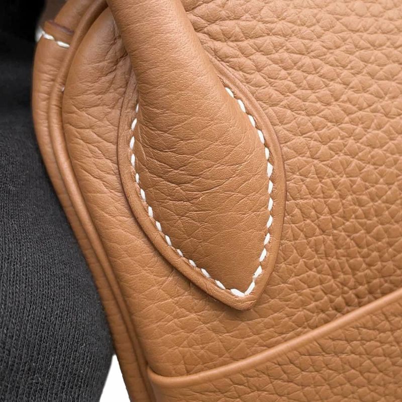 エルメス ハンドバッグ リンディ30 ゴールド/シルバー金具 トリヨンクレマンス W刻印 2wayショルダー