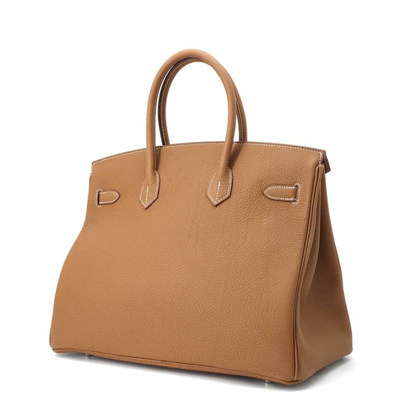 エルメス バーキン35 ゴールド/シルバー金具 トゴ W刻印 HERMES Birkin ハンドバッグ