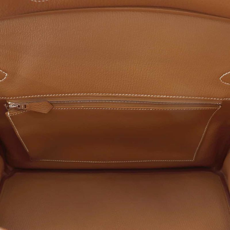 エルメス バーキン35 ゴールド/シルバー金具 トゴ W刻印 HERMES Birkin ハンドバッグ