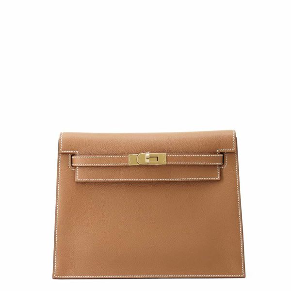 エルメス ショルダーバッグ ケリーダンス2 ゴールド/ゴールド金具 エバーカラー W刻印 クラッチバッグ