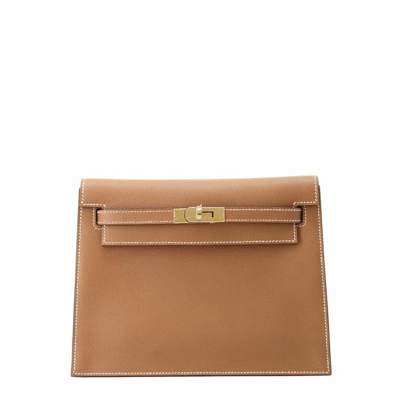 エルメス ショルダーバッグ ケリーダンス2 ゴールド/ゴールド金具 エバーカラー W刻印 クラッチバッグ