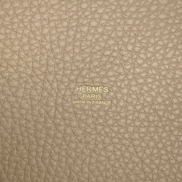 エルメス ハンドバッグ ピコタンロックPM ベージュマルファ/ゴールド金具 トリヨンクレマンス W刻印