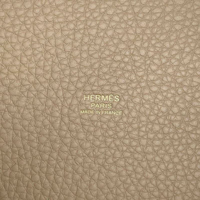 エルメス ハンドバッグ ピコタンロックPM ベージュマルファ/ゴールド金具 トリヨンクレマンス W刻印