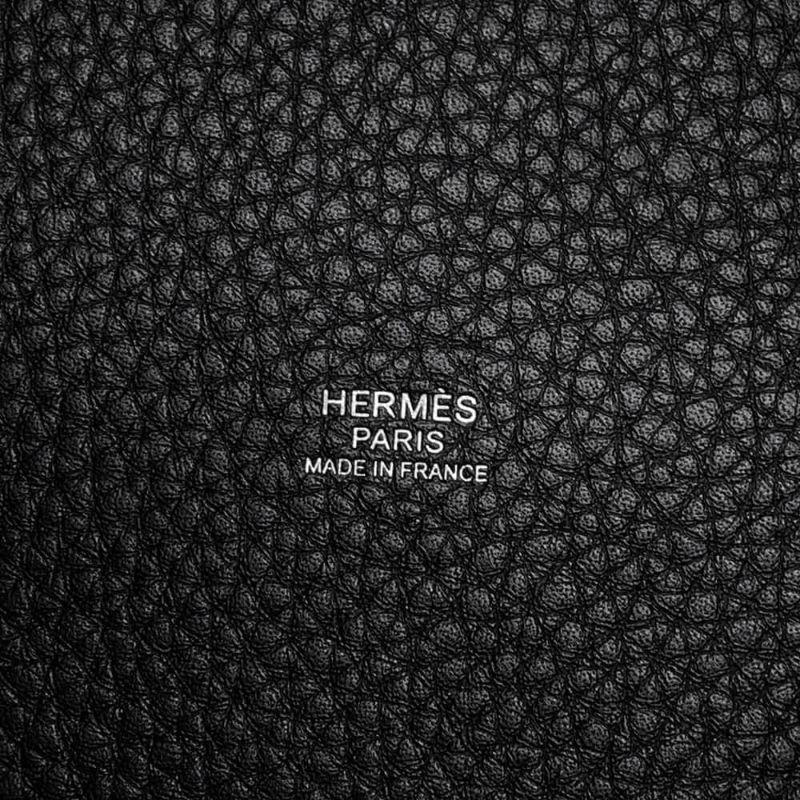 エルメス ハンドバッグ ピコタンロックPM ブラック/シルバー金具 トリヨンクレマンス W刻印 黒