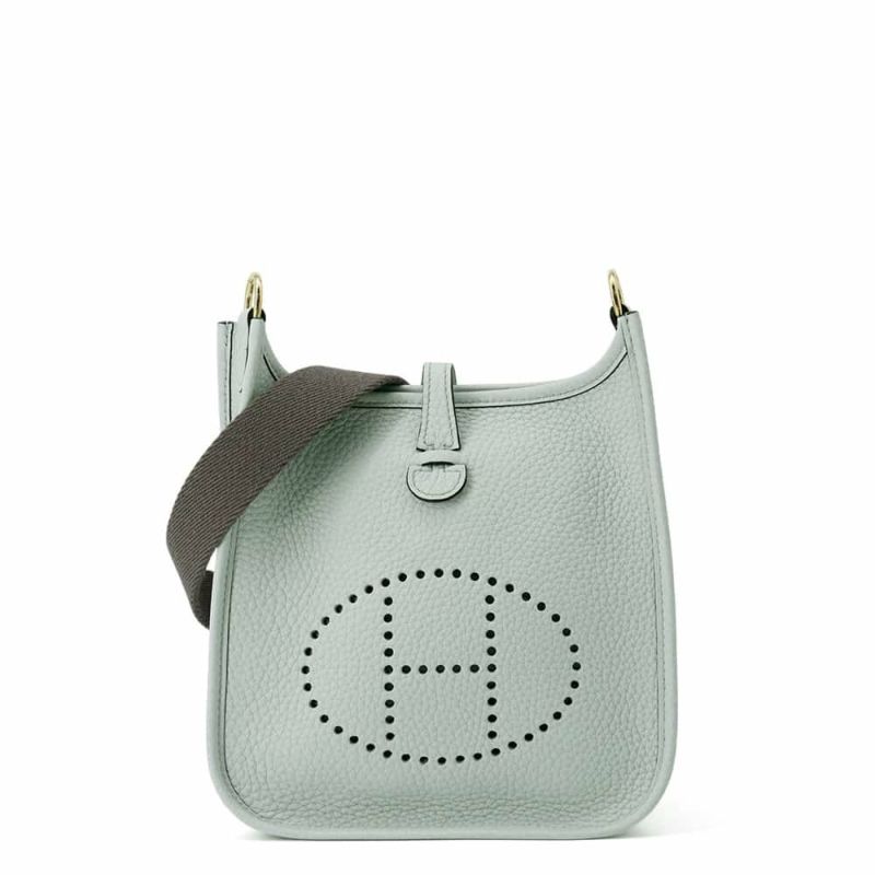 エルメス エブリンTPM アマゾン ブルーペール/エタン/ゴールド金具 トリヨンクレマンス W刻印