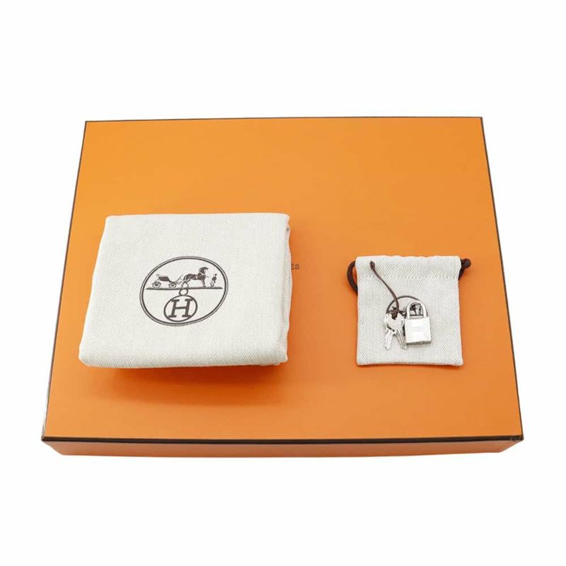 エルメス ハンドバッグ ピコタンロックMM ブラック/シルバー金具 トリヨンクレマンス W刻印 黒