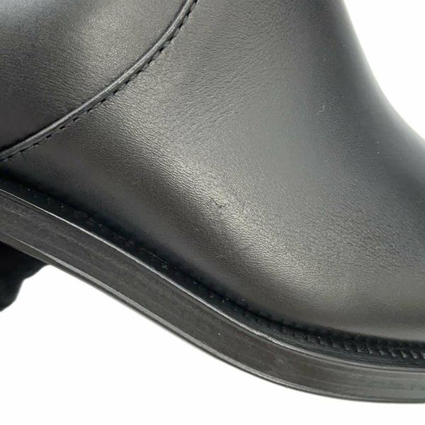 シャネル ロングブーツ ココマーク チェーン レディースサイズ37C G39171 CHANEL 靴 黒